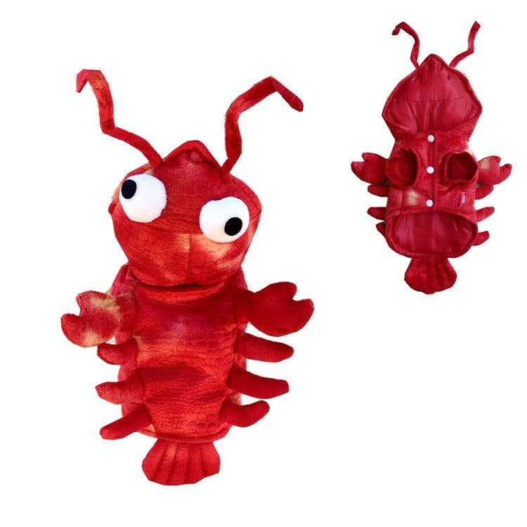 Pet clothing for autumn and winter crayfish cat and dog transformation Halloween dog clothing