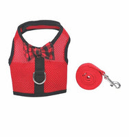 Snaz red cat harness  with leash 2 piece  set
